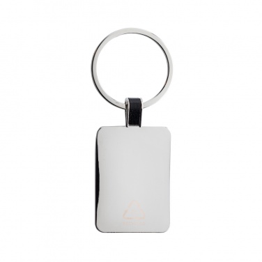 Logo trade promotional items picture of: RCS recycled zinc alloy rectangle keyring