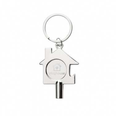 Logo trade corporate gifts picture of: RCS recycled zinc alloy 3 in 1 keychain