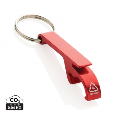 Logo trade promotional gifts image of: RCS recycled aluminum bottle and can opener