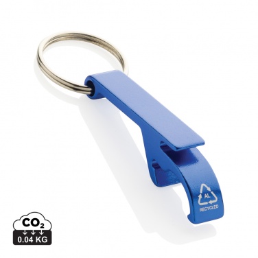 Logotrade promotional product picture of: RCS recycled aluminum bottle and can opener