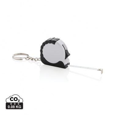 Logo trade corporate gift photo of: MeasureMate RCS reycled ABS 1 meter tape keychain