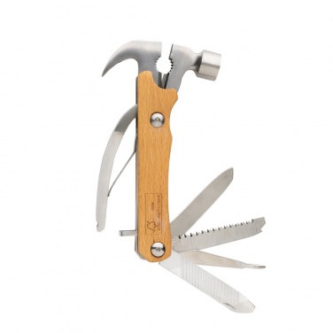 Logo trade advertising products image of: Wooden multi-tool hammer