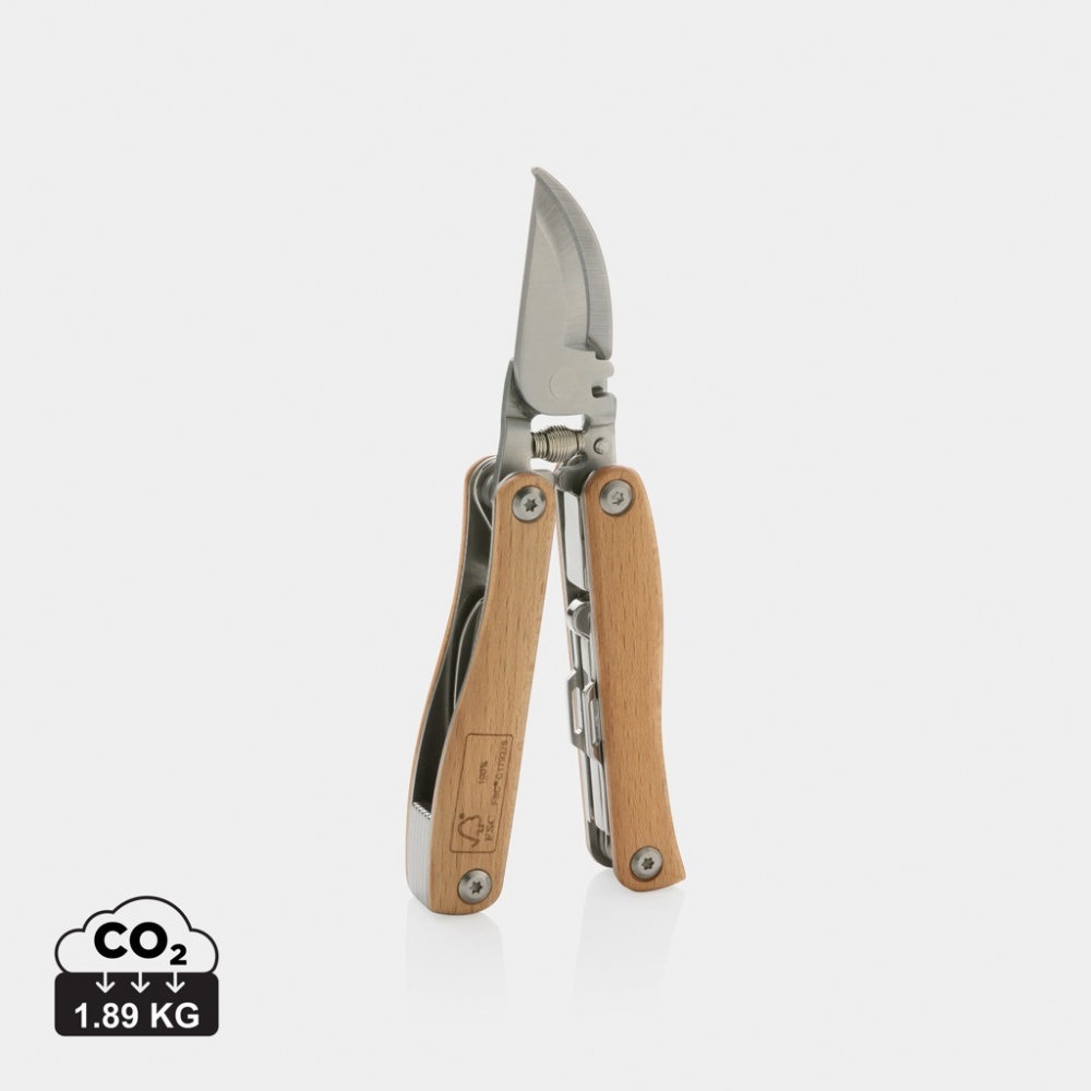 Logo trade promotional items image of: Wooden garden multi-tool