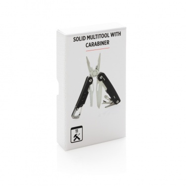 Logo trade promotional product photo of: Solid multitool with carabiner