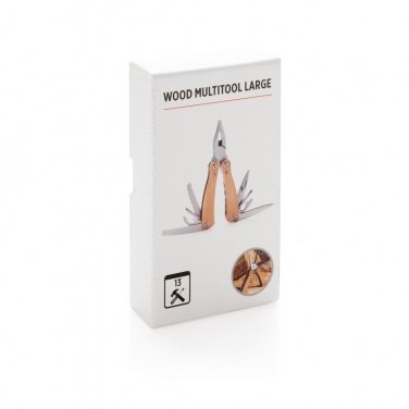 Logo trade promotional giveaways picture of: Wood multitool