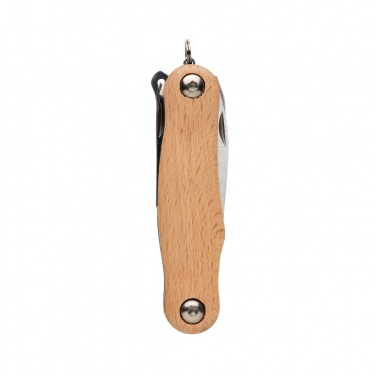 Logo trade promotional item photo of: Wood pocket knife