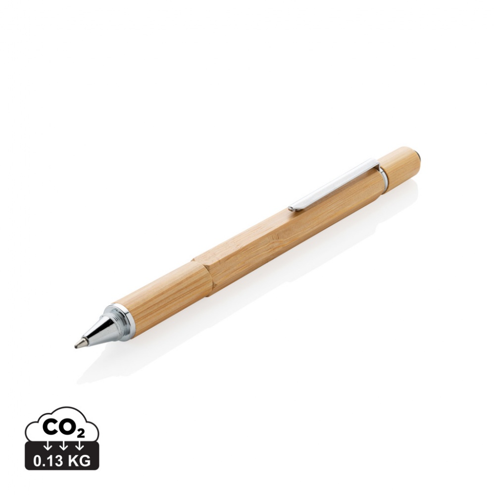 Logotrade advertising product image of: Bamboo 5-in-1 toolpen