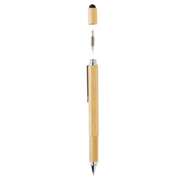 Logotrade promotional merchandise image of: Bamboo 5-in-1 toolpen