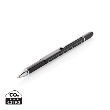 Logo trade business gifts image of: 5-in-1 aluminium toolpen