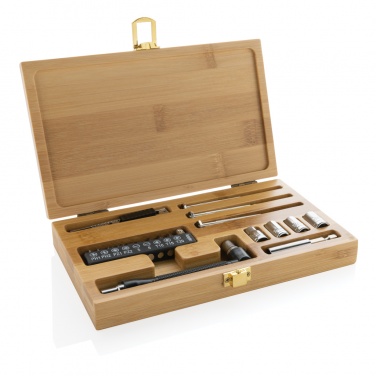 Logo trade corporate gifts picture of: Carvine 21 pcs bamboo tool set