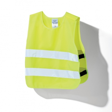 Logo trade promotional gifts image of: GRS recycled PET high-visibility safety vest 3-6 years