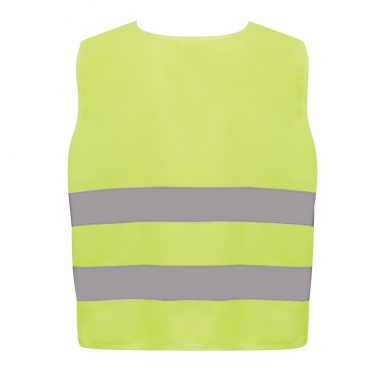 Logo trade promotional merchandise picture of: GRS recycled PET high-visibility safety vest 7-12 years