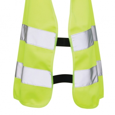 Logo trade promotional products image of: GRS recycled PET high-visibility safety vest 7-12 years