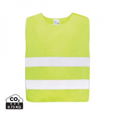 Logo trade corporate gifts image of: GRS recycled PET high-visibility safety vest 7-12 years