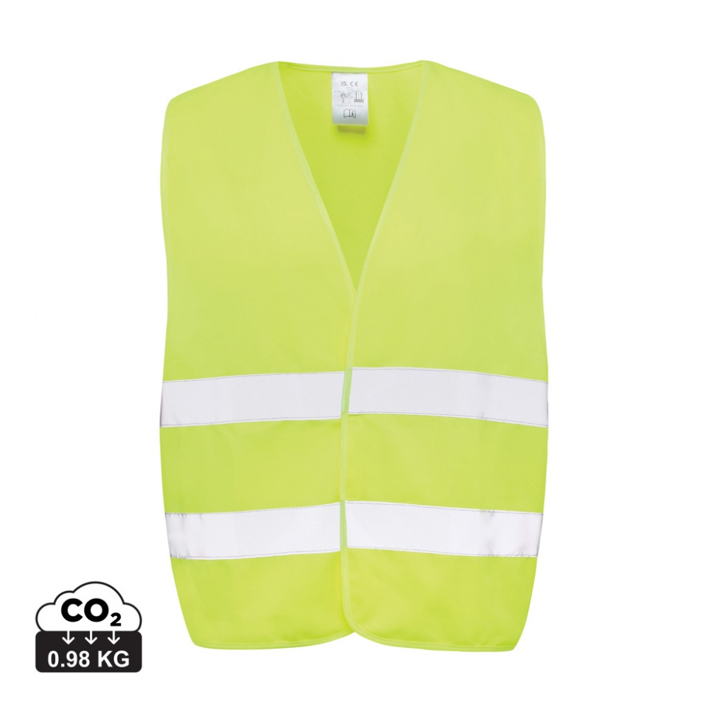 Logo trade advertising products image of: GRS recycled PET high-visibility safety vest