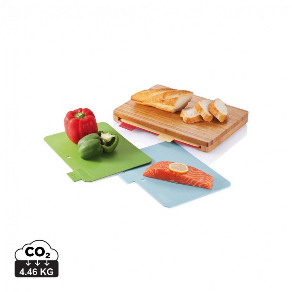 Logotrade business gift image of: Cutting board with 4pcs hygienic boards