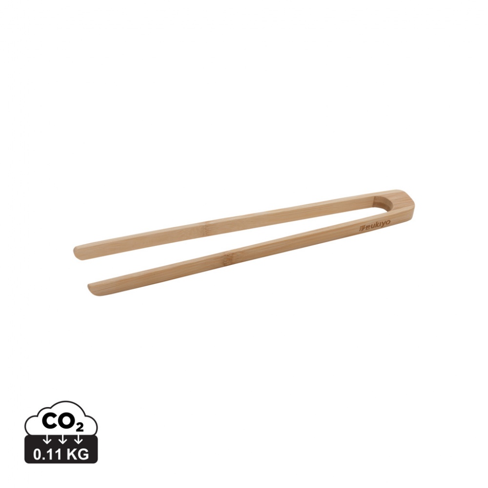 Logo trade promotional item photo of: Ukiyo bamboo serving tongs