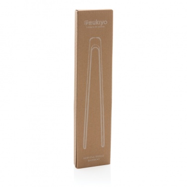 Logo trade promotional gifts picture of: Ukiyo bamboo serving tongs