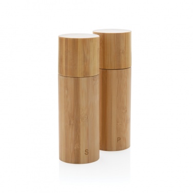 Logotrade promotional gifts photo of: Ukiyo bamboo salt and pepper mill set