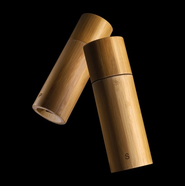 Logotrade promotional product image of: Ukiyo bamboo salt and pepper mill set