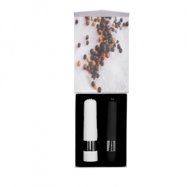 Logo trade promotional merchandise image of: Electric pepper and salt mill set