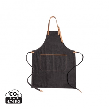 Logo trade promotional gifts image of: Deluxe canvas chef apron