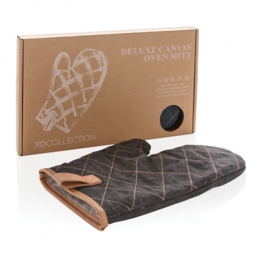 Logotrade corporate gift image of: Deluxe canvas oven mitt