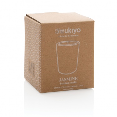 Logo trade promotional merchandise image of: Ukiyo small scented candle in glass