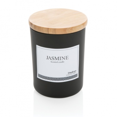 Logotrade advertising products photo of: Ukiyo deluxe scented candle with bamboo lid