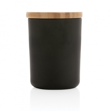 Logo trade corporate gifts image of: Ukiyo deluxe scented candle with bamboo lid