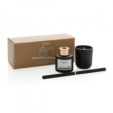 Logo trade promotional giveaways image of: Ukiyo candle and fragrance sticks gift set