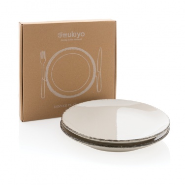 Logo trade promotional merchandise photo of: Ukiyo dinner plate set of 2