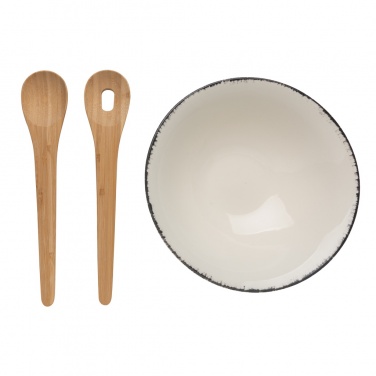 Logotrade promotional merchandise picture of: Ukiyo salad bowl with bamboo salad server