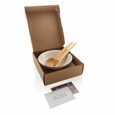 Logotrade advertising products photo of: Ukiyo salad bowl with bamboo salad server