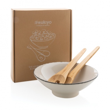 Logotrade business gift image of: Ukiyo salad bowl with bamboo salad server