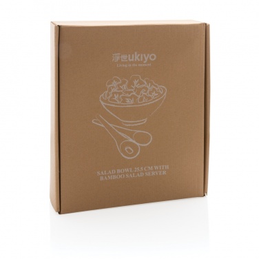 Logotrade promotional merchandise image of: Ukiyo salad bowl with bamboo salad server