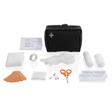 Logotrade promotional giveaway picture of: RCS recycled nubuck PU pouch  first aid set