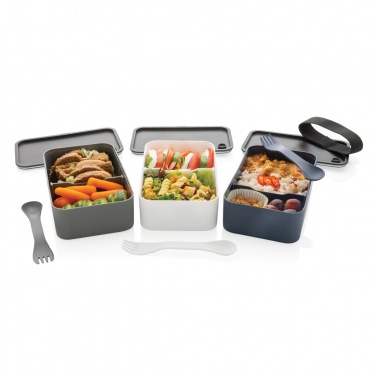 Logotrade business gift image of: GRS recycled PP lunch box with spork