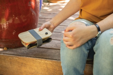 Logo trade promotional products picture of: Glass lunchbox with bamboo lid