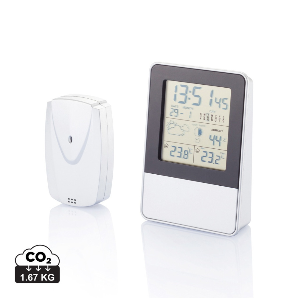 Logotrade promotional giveaway image of: Indoor/outdoor weather station