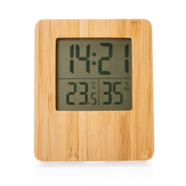 Logotrade promotional giveaway picture of: Bamboo weather station