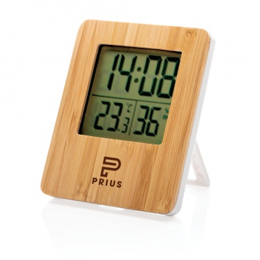 Logotrade promotional items photo of: Bamboo weather station