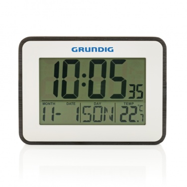 Logo trade business gifts image of: Grundig weatherstation alarm and calendar