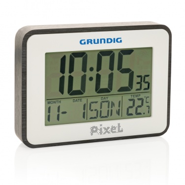 Logo trade promotional giveaways image of: Grundig weatherstation alarm and calendar