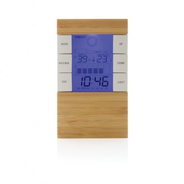 Logotrade promotional gift picture of: Utah RCS rplastic and bamboo weather station