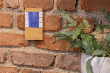 Logo trade promotional products picture of: Utah RCS rplastic and bamboo weather station