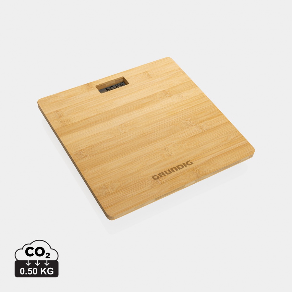 Logotrade business gift image of: Grundig Bamboo Digital Body Scale