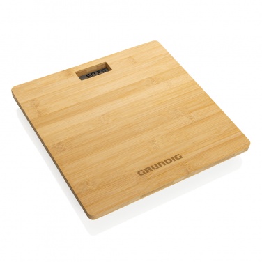 Logotrade promotional gift image of: Grundig Bamboo Digital Body Scale