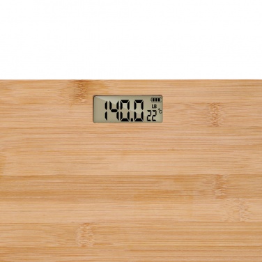 Logo trade promotional items picture of: Grundig Bamboo Digital Body Scale