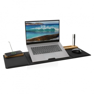 Logo trade advertising products picture of: Impact AWARE RPET Foldable desk organizer with laptop stand